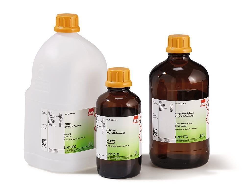 Dichloromethane, min. 99.5%, Ph.Eur., extra pure, 2.5 l, glass packaging