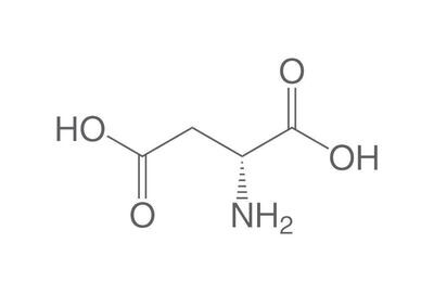 D-Asparaginsäure, min. 98 %, für die Biochemie, 25 g, kunststoffverpackung.