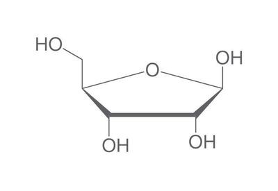 D(-)-Ribose, min. 98%, for biochemistry, 25 g, plastic packaging.