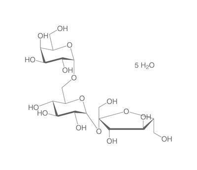 D(+)-raffinose pentahydrate, min. 98%, for biochemistry, 250 g, plastic packaging.