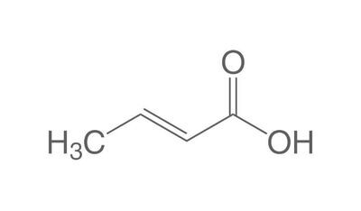 Acide crotonique, 99 %, pour la biochimie, 100 g, emballage plastique.