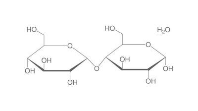 D(+)-Maltose monohydraté, min 92%, pour la biochimie, 1 kg, emballage plastique.