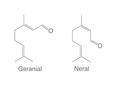 Citral, ROTICHROM® GC, 1 g, confezione in plastica.