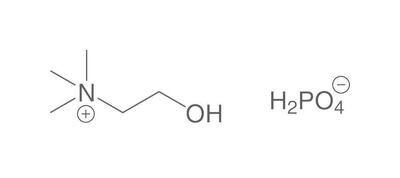 Cholin-dihydrogenphosphat, min. 98 %, 100 g, kunststoffverpackung.