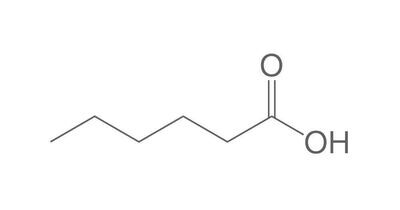 Acido caproico, min 98%, per sintesi, 100 ml, confezione in vetro