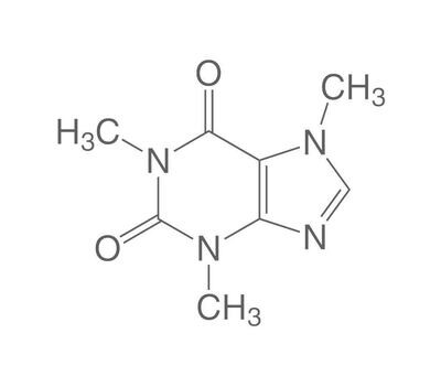 Caffeine anhydrous, min. 98.5%, for biochemistry, 500 g, plastic packaging.