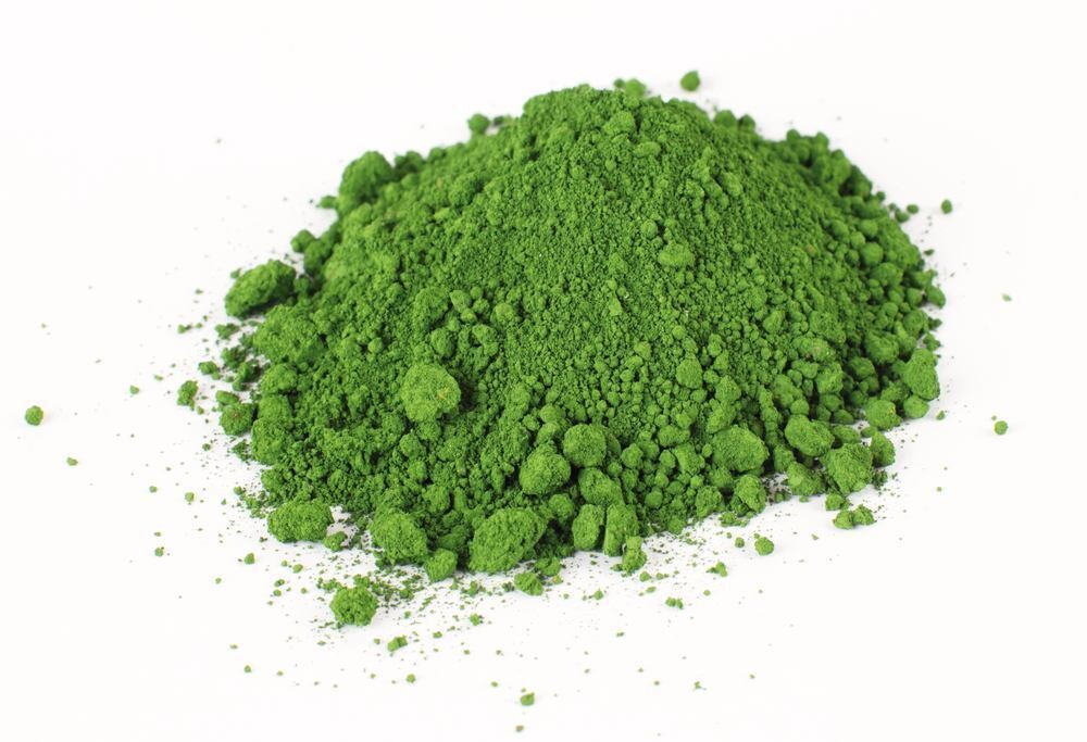 Chromium(III) oxide, min. 98%, ultra pure, 100 g, plastic packaging.