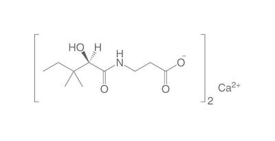 D(+)-pantotenato de calcio, mínimo 98 %, Ph.Eur., para bioquímica, 100 g, envase de plástico.