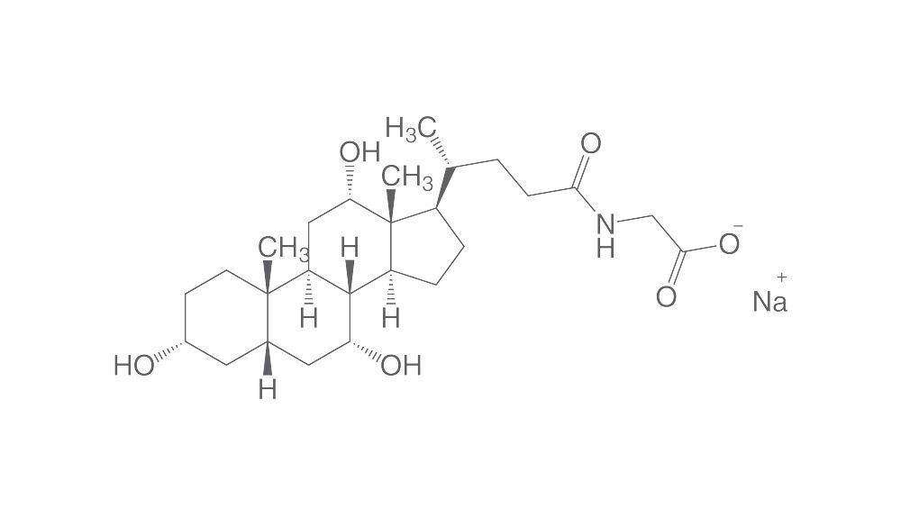 Sodium glycocholate min 98% for biochemistry 1g glass pack
