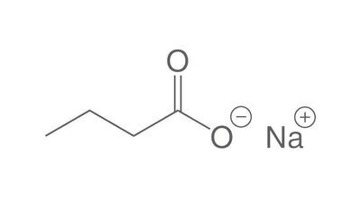Butyrate de sodium, min 98%, pour synthèse, 250 g, emballage plastique.