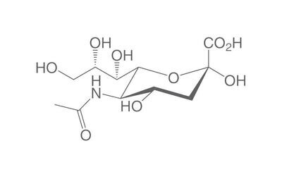 Acido N-acetilneuraminico, minimo 98%, per biochimica, 5 g, confezione in vetro