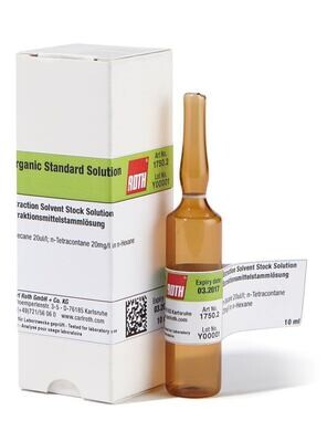 Estándar de aceite mineral, 50000 mg/l de aceite mineral y 50000 mg/l de diésel, 1 ml, envase de vidrioamp.