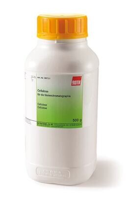 Cellulose microcristalline, pour chromatographie sur couche mince, 100 g, emballage plastique.