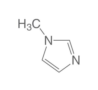 Methylimidazole, min. 99%, for synthesis, 100 ml, glass packaging