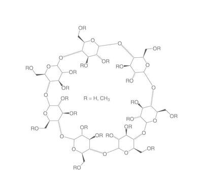 Methyl-beta-cyclodextrin, min. 98%, 50 g, glass packaging