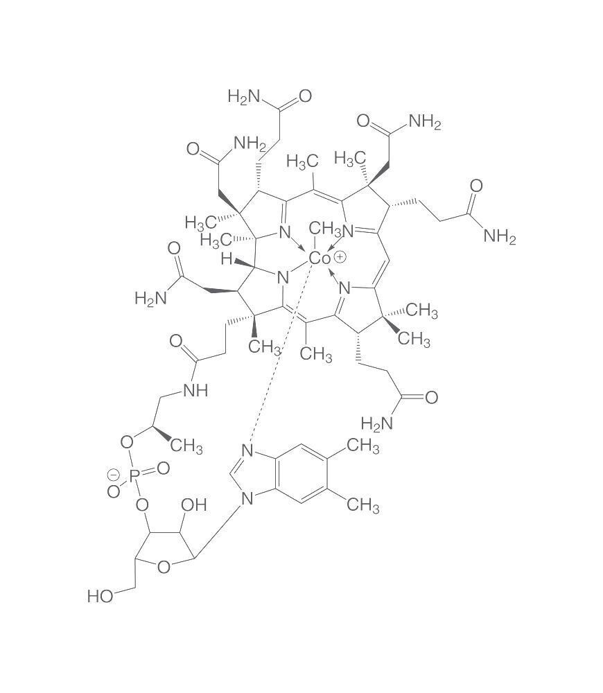 Methylcobalamin, min 98.5%, for biochemistry, 100 mg, glass packaging