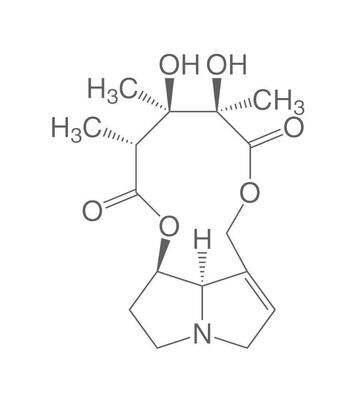 Monocrotalina, mínimo 99 %, 500 mg, envase de vidrio