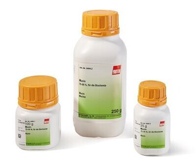 Mucine, 75-95%, pour la biochimie, 25 g, emballage plastique.