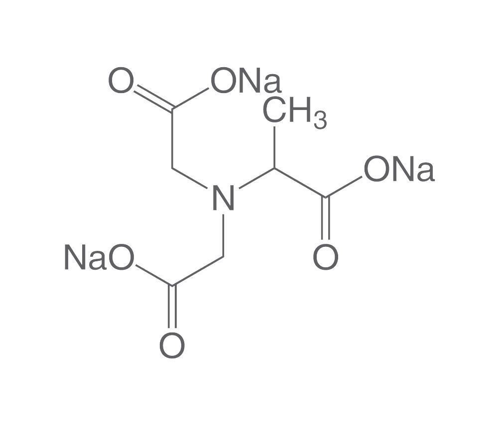 Methylglycine diacetic acid tri-sodium salt, (MGDA), min. 85%, 500g, plastic packaging.