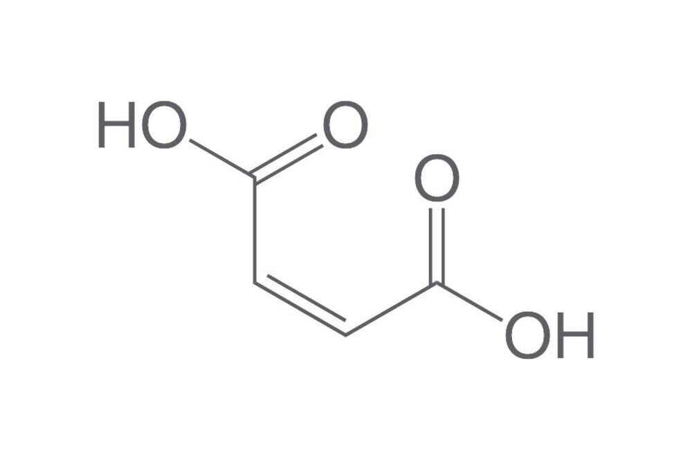 Maleic acid, min. 99%, 1 kg, plastic packaging.