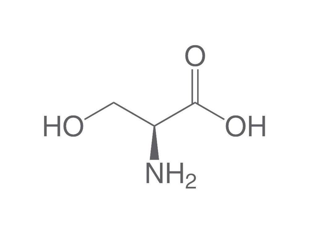 L-Serine, min. 98.5%, Ph.Eur., 1 kg, plastic packaging.