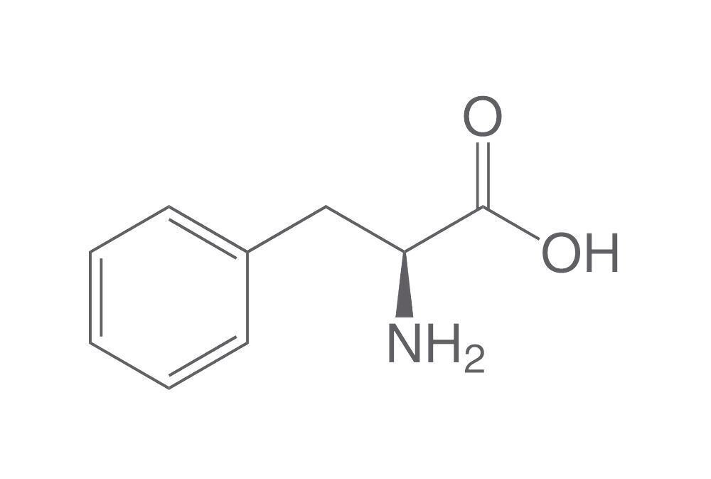 L-Phenylalanine, min. 98.5%, Ph.Eur., for biochemistry, 250 g, plastic packaging.