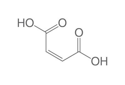 Acido maleico, min 99%, Ph.Eur., BP, 1 kg, confezione in plastica.