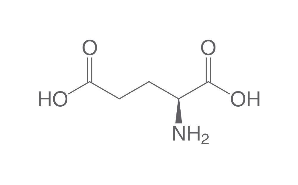 L-glutamic acid, min. 98.5%, Ph.Eur., for biochemistry, 250 g, plastic packaging.