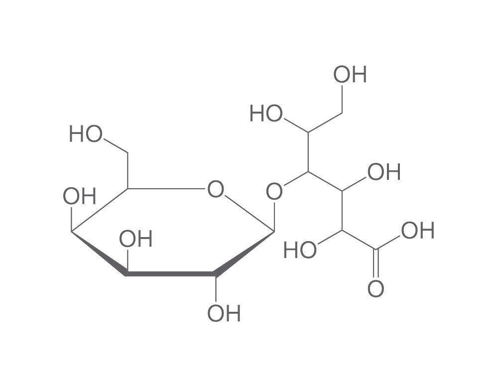 Lactobionic acid, min. 97%, 10 g, plastic packaging.