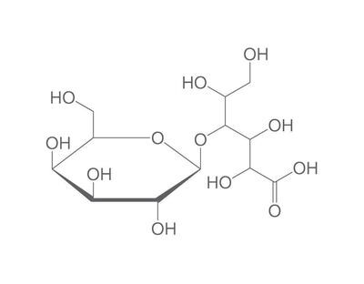 Ácido lactobiónico, mínimo 97%, 10 g, envase de plástico.