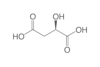 Ácido L(-)-málico, mínimo 99 %, para bioquímica, 10 g, envase de plástico.