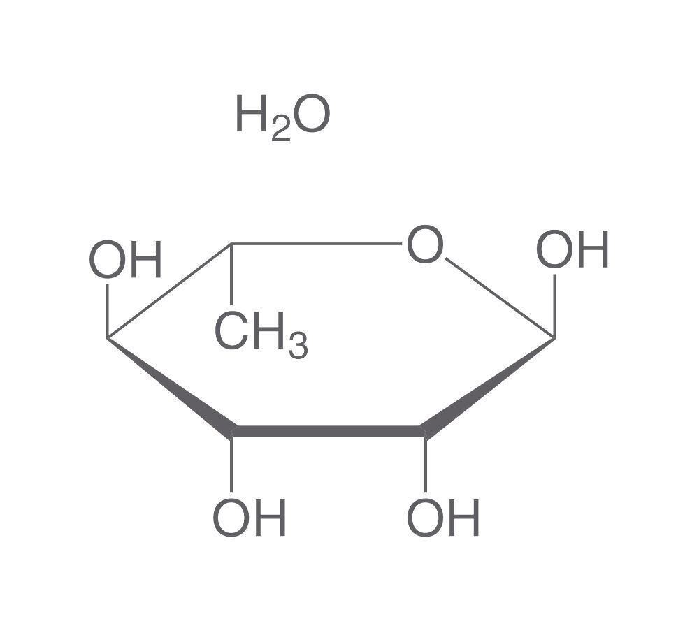 L(+)-Rhamnose monohydrate, min. 98%, for biochemistry, 5 g, glass packaging