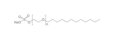 Natriumlaurylethersulfat, min. 70 %, technisch, 100 g, kunststoffverpackung.