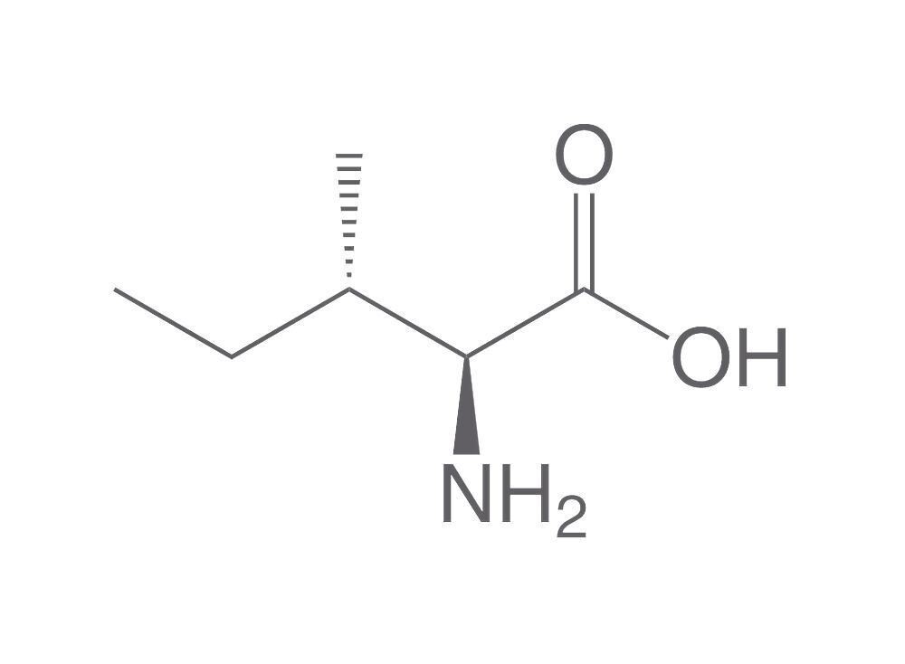 L-Isoleucine, min 98.5%, USP, for biochemistry, 100 g, plastic packaging.
