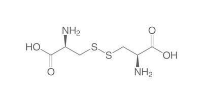 L-cystine, min 98,5 %, pour la biochimie, 100 g, emballage plastique.
