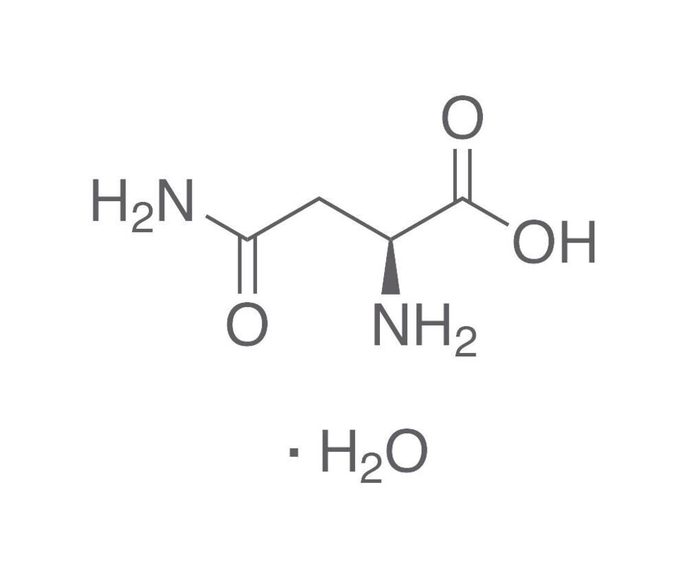 L-asparagina monohidrato, mínimo 99 %, Ph.Eur., para bioquímica, 1 kg, envase de plástico.