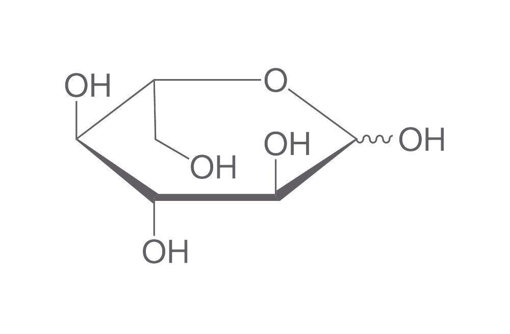 L(-)-Glucose, min. 98%, for biochemistry, 500 mg, glass packaging