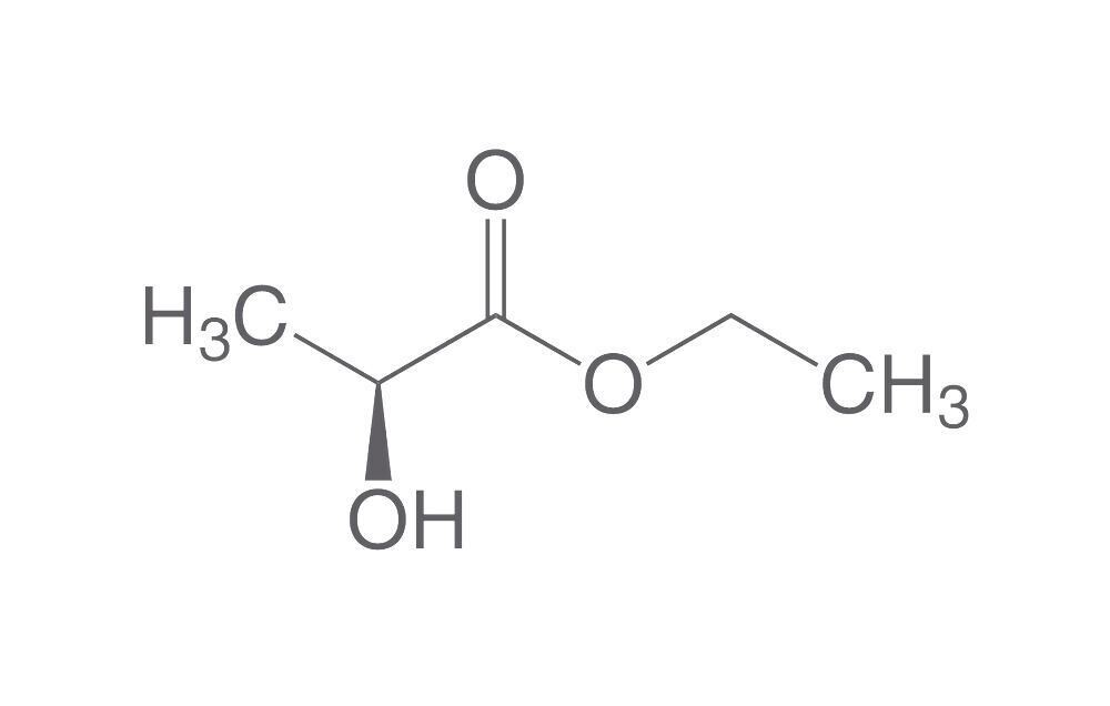 L(-)-lactic acid ethyl ester, min. 96%, 1 l, plastic packaging.