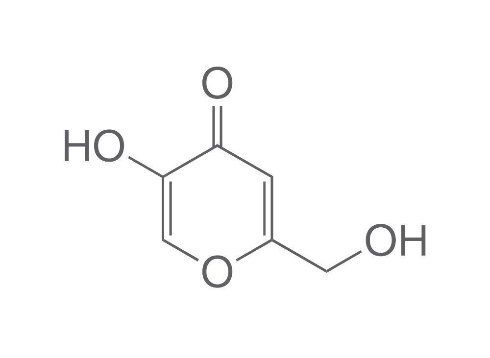Kojic acid, >98%, for biochemistry, 10 g, glass packaging