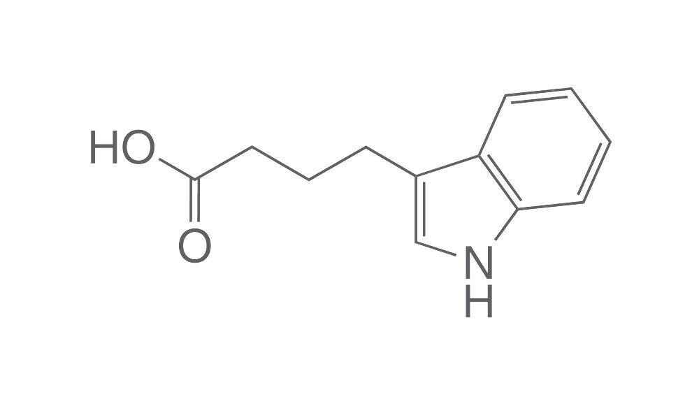 Indole-3-butyric acid, min. 99%, for biochemistry, 5 g, glass packaging