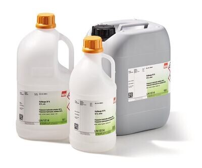 Potash lye 20%, 20%, pure, 10 l, plastic packaging.