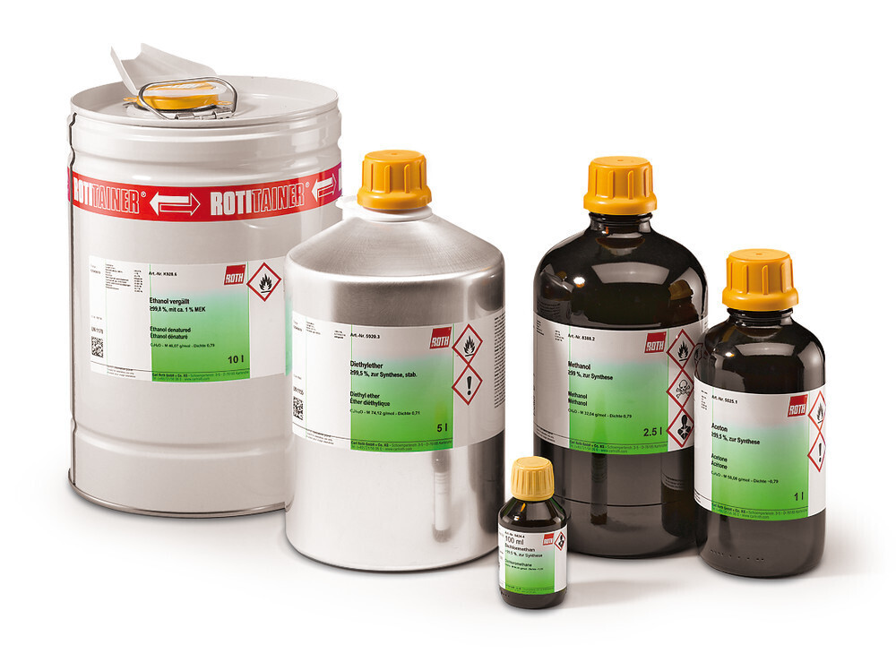 Heptan (Isomeren), min. 98,5 %, zur Synthese, 2.5 l, Glasverpackung