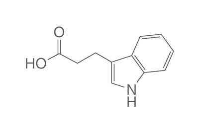 Ácido indol-3-propiónico, mínimo 99 %, para bioquímica, 50 g, envase de vidrio