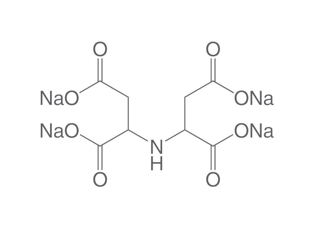 Sal tetrasódica de iminodisuccinato (IDS-Na4), mínimo 75 %, 500 g, envase de plástico.