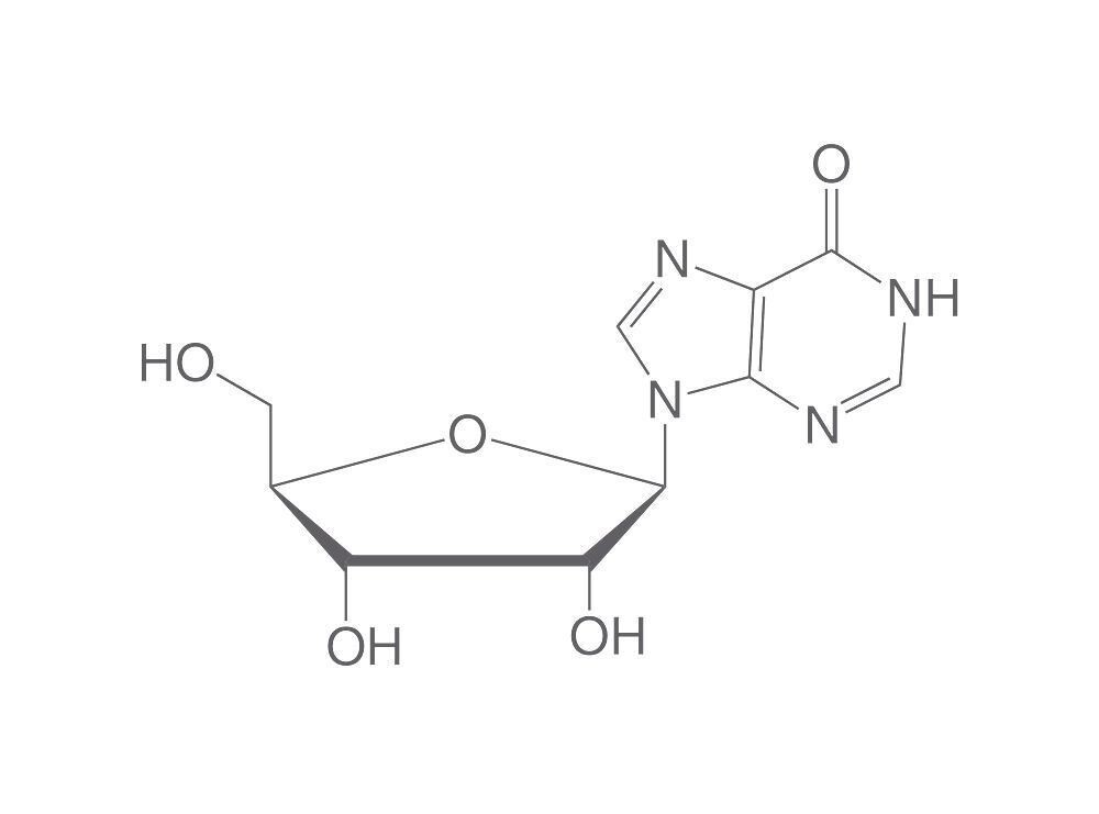 Inosine Min 98% Bioquímica Paquete de vidrio de 5 g