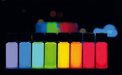 Zn-Cu-In-S/ZnS, ROTI®nanoMETIC, Cd-free, lambda max. 590 ±15 nm, 5 mg, glass packaging