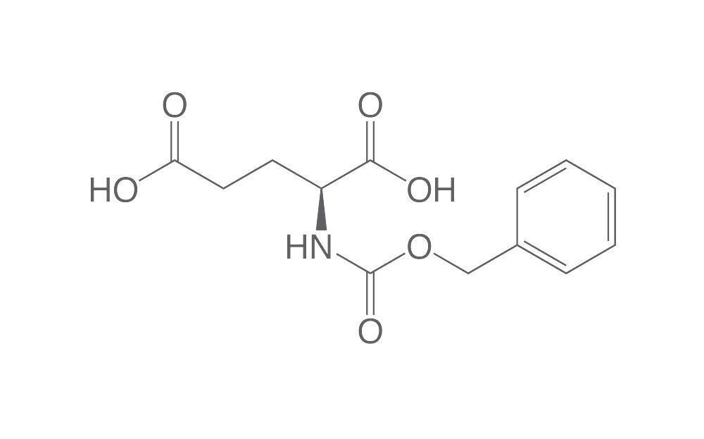 ZL-glutamic acid, PEPTIPURE®, min. 98.5%, for biochemistry, 5 g, plastic packaging.