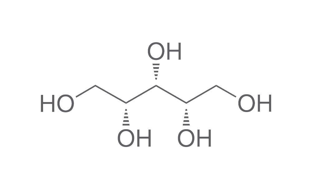 Xylitol, min 98,5 %, Ph. Eur., pour la biochimie, 1 kg, emballage plastique.