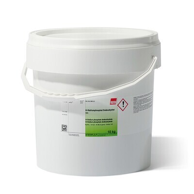 tri-Natriumphosphat-Dodecahydrat, rein, 10 kg, kunststoffverpackung.
