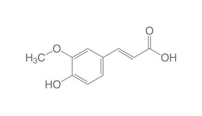 acido trans-ferulico, ROTICHROM® CHR, 100 g, confezione in plastica.